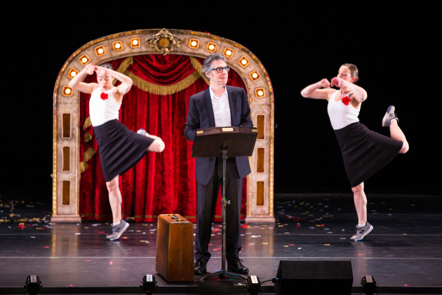 Ira Glass with Monica Bll Barnes and Anna Bass. Photo: Robert Torres.